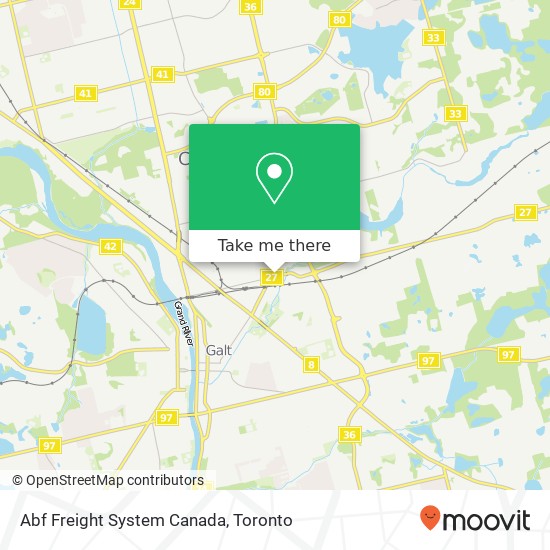 Abf Freight System Canada map