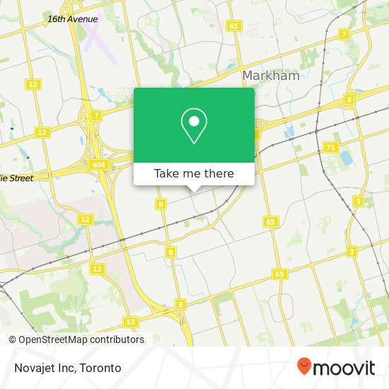 Novajet Inc map
