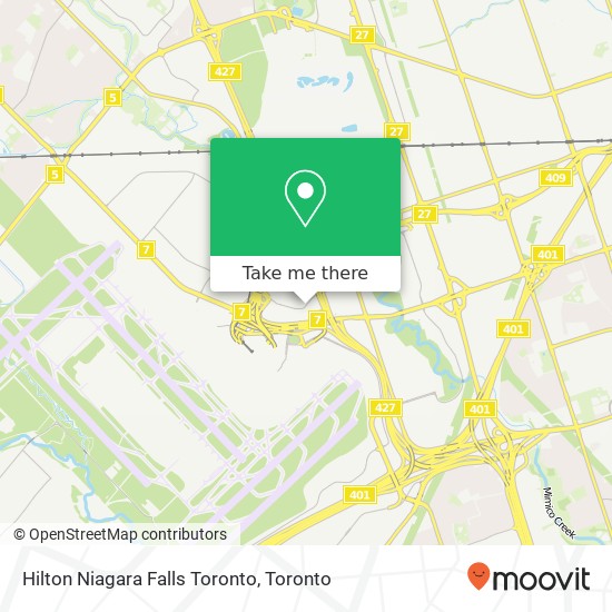 Hilton Niagara Falls Toronto map