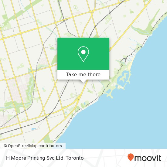 H Moore Printing Svc Ltd map