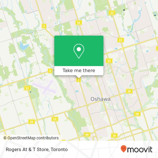 Rogers At & T Store map