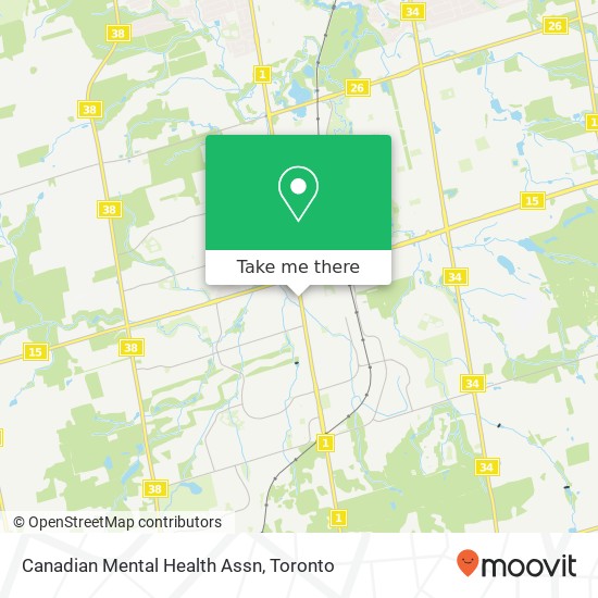 Canadian Mental Health Assn map