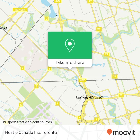Nestle Canada Inc map