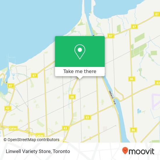 Linwell Variety Store map