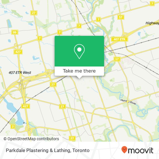 Parkdale Plastering & Lathing map