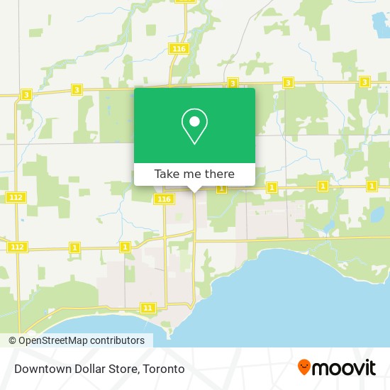 Downtown Dollar Store map