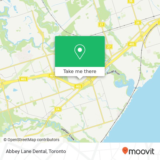 Abbey Lane Dental map