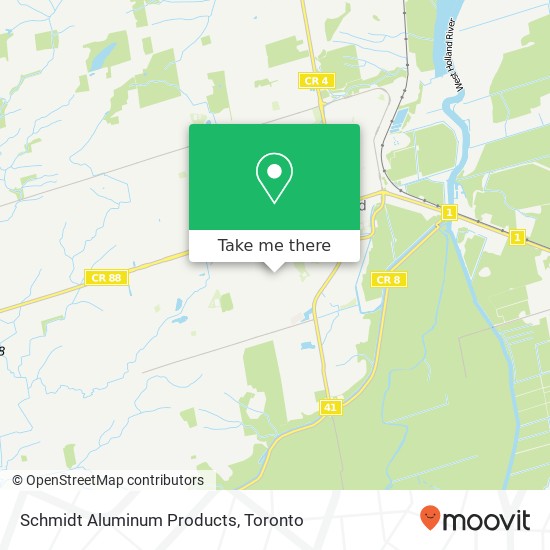 Schmidt Aluminum Products map