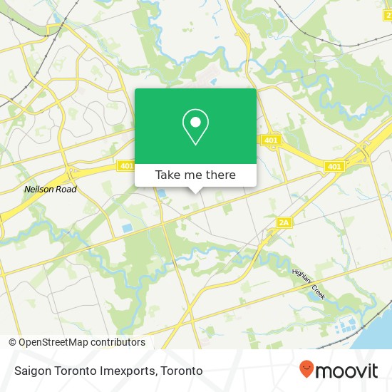 Saigon Toronto Imexports map