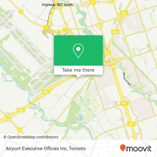 Airport Executive Offices Inc map