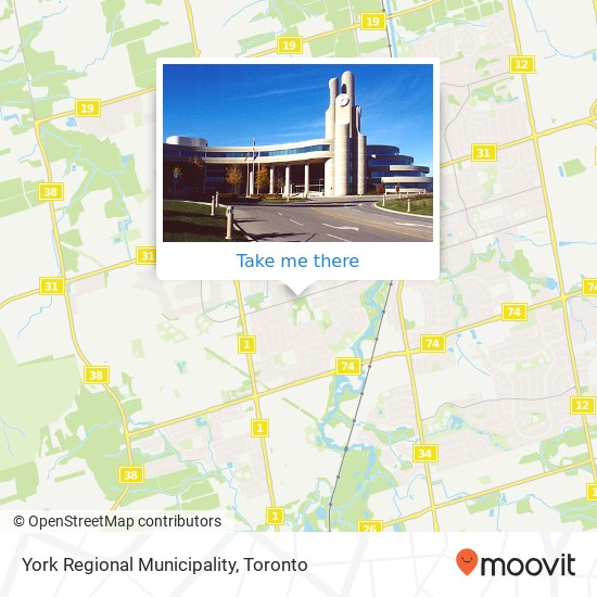 York Regional Municipality map