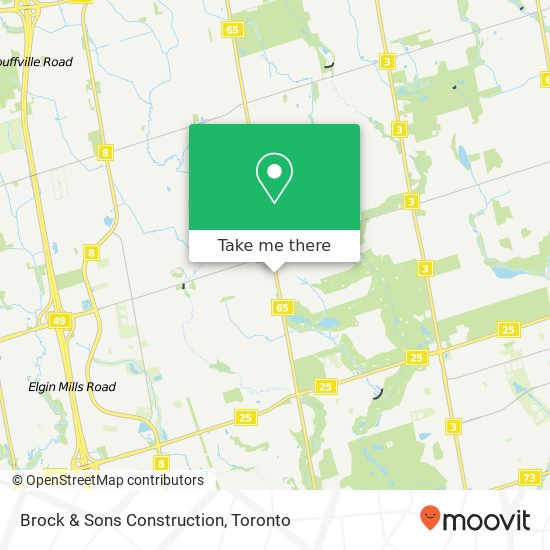 Brock & Sons Construction map