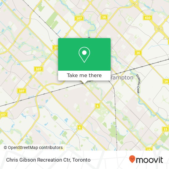 Chris Gibson Recreation Ctr map