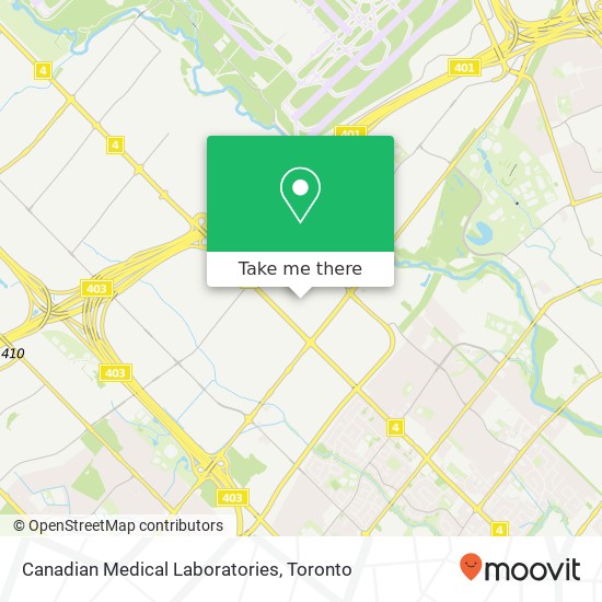 Canadian Medical Laboratories map