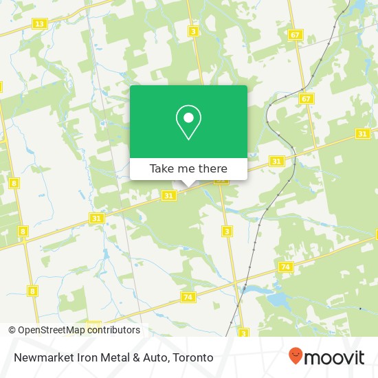 Newmarket Iron Metal & Auto map