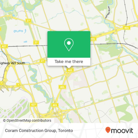 Coram Construction Group map