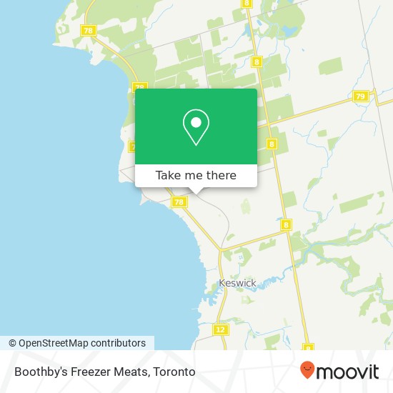 Boothby's Freezer Meats map