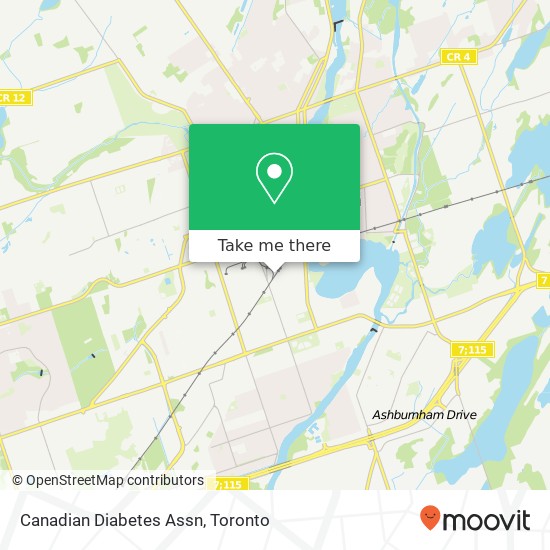 Canadian Diabetes Assn map