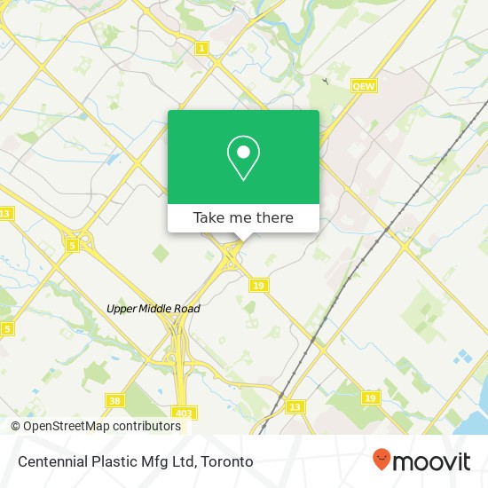 Centennial Plastic Mfg Ltd map