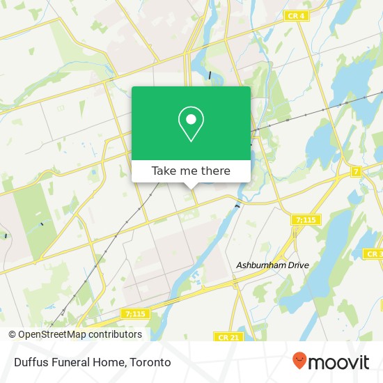 Duffus Funeral Home map