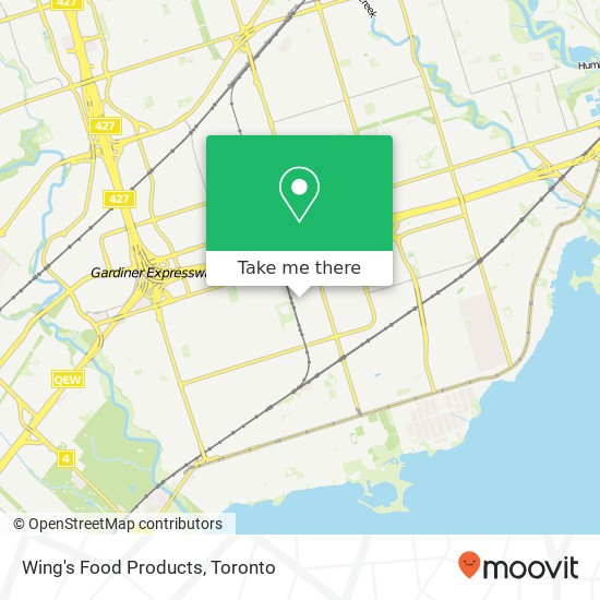 Wing's Food Products map