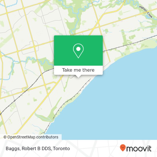 Baggs, Robert B DDS map