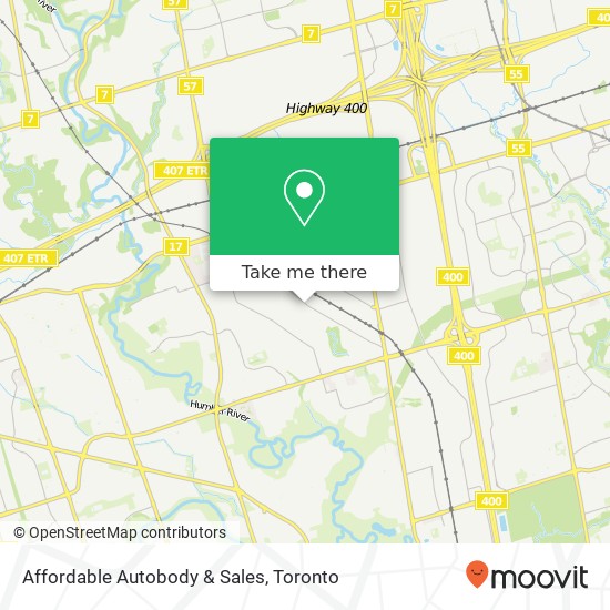 Affordable Autobody & Sales map
