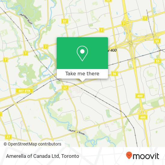 Amerella of Canada Ltd map
