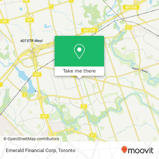 Emerald Financial Corp map