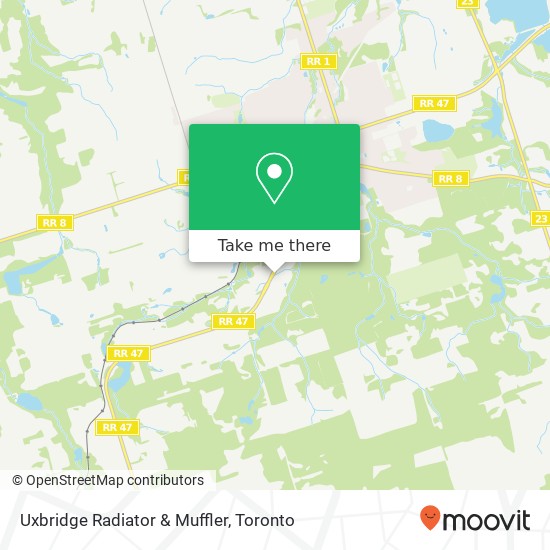 Uxbridge Radiator & Muffler map