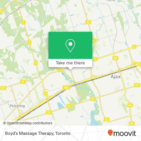 Boyd's Massage Therapy map