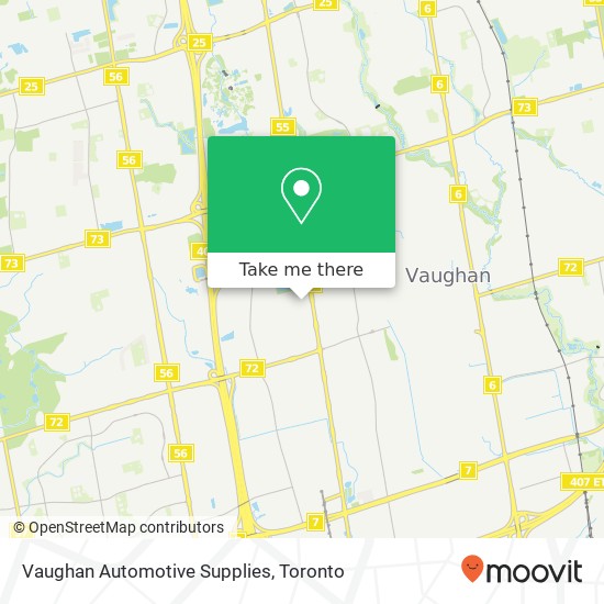 Vaughan Automotive Supplies map