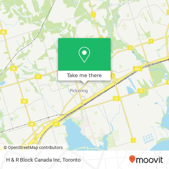 H & R Block Canada Inc map