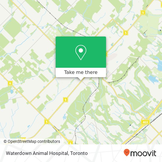 Waterdown Animal Hospital map