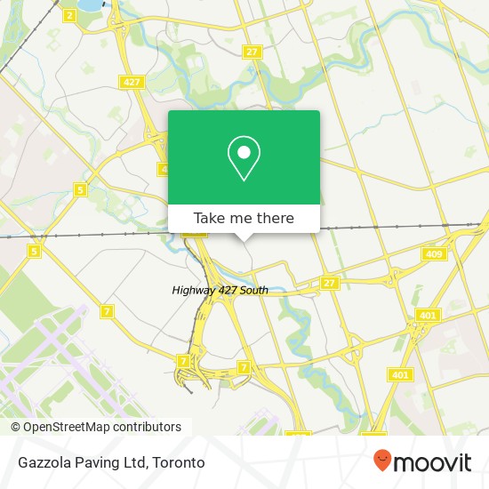 Gazzola Paving Ltd map