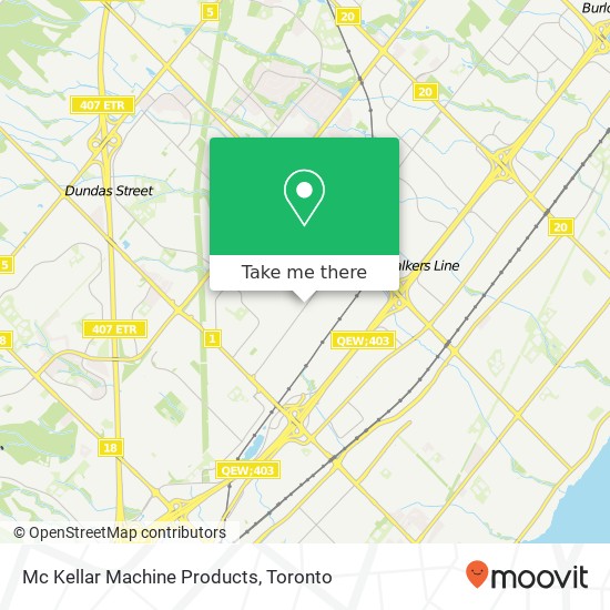 Mc Kellar Machine Products map