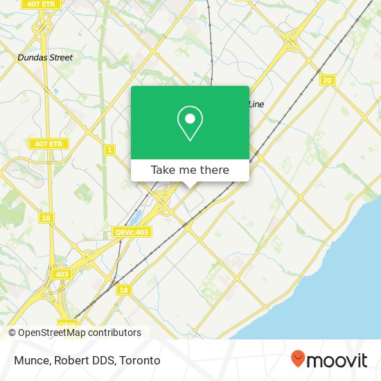 Munce, Robert DDS map