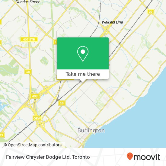 Fairview Chrysler Dodge Ltd map