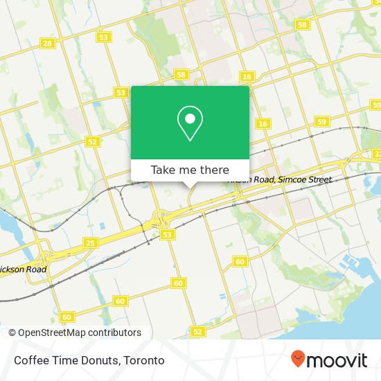 Coffee Time Donuts map