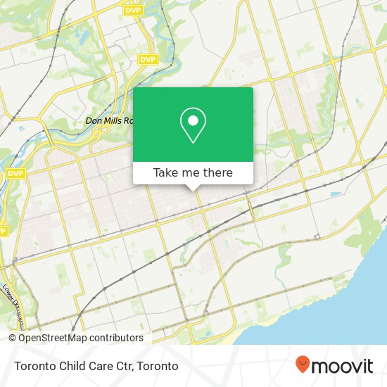 Toronto Child Care Ctr map