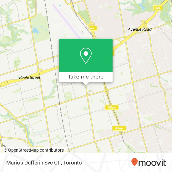 Mario's Dufferin Svc Ctr plan