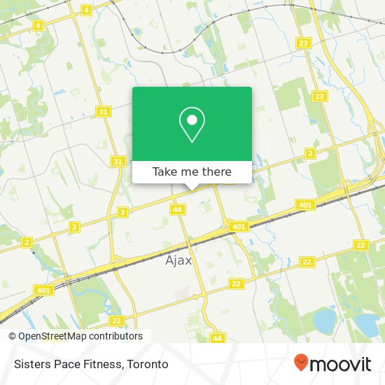 Sisters Pace Fitness map