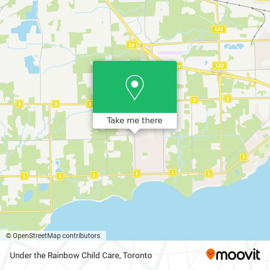 Under the Rainbow Child Care map