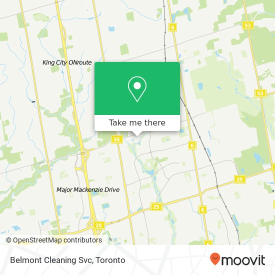 Belmont Cleaning Svc map