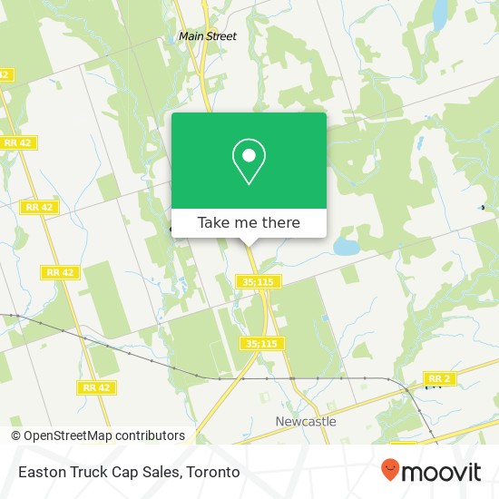 Easton Truck Cap Sales map