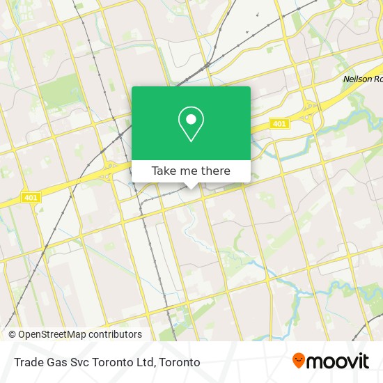 Trade Gas Svc Toronto Ltd map