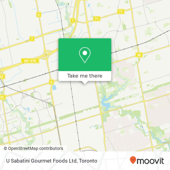 U Sabatini Gourmet Foods Ltd map