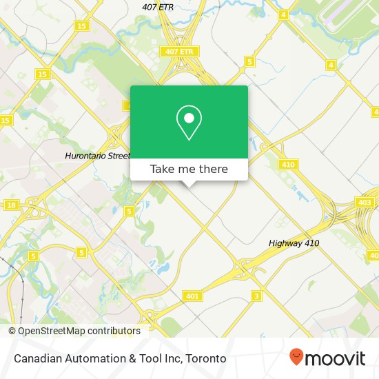 Canadian Automation & Tool Inc map