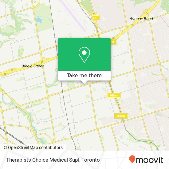 Therapists Choice Medical Supl map