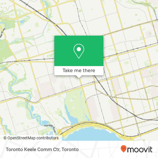 Toronto Keele Comm Ctr map